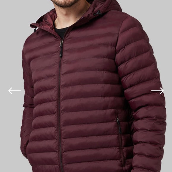 MEN'S LIGHTWEIGHT POLY-FILL PACKABLE JACKET Medium Shiraz - Picture 1 of 7